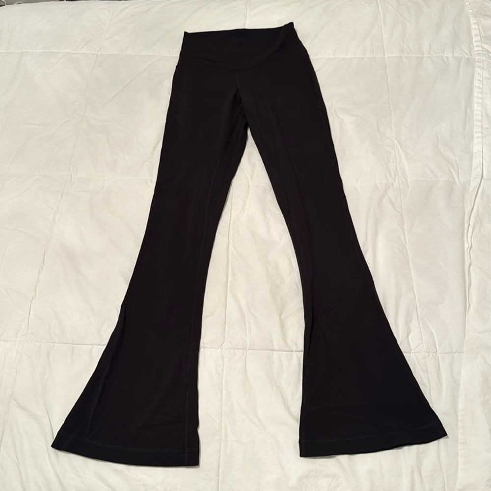 lululemon black mini flare leggings